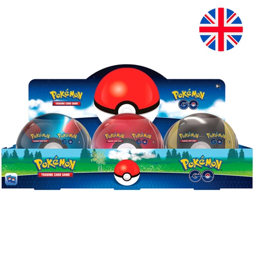 [820650850516] Lata metalica juego cartas coleccionables Pokeball Pokemon ingles surtido