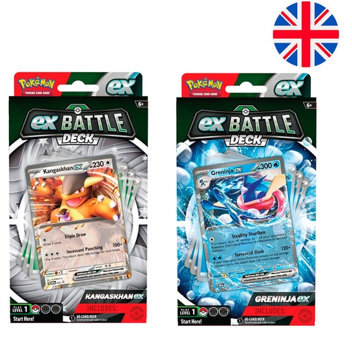 [820650852633] Baraja juego cartas coleccionables Battle Deck Pokemon surtido ingles