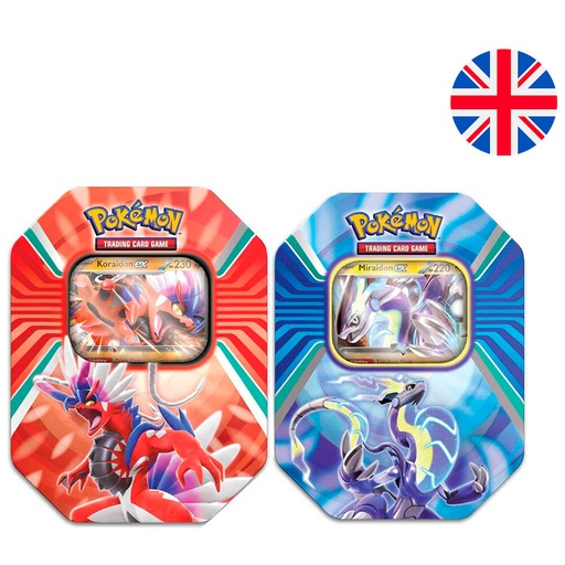 [820650852886] Lata surtido juego cartas coleccionables Escarlata y Purpura 2 Pokemon ingles