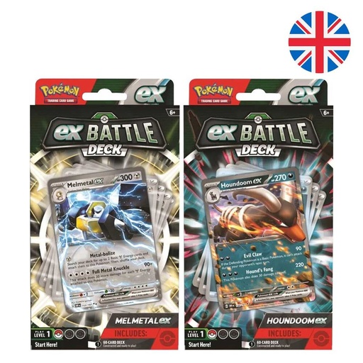 [820650855917] Baraja juego cartas coleccionables Ex Battle Deck Pokemon surtido ingles
