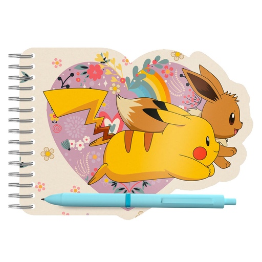 [8426842111582] Set libreta + boligrafo Flowers Pokemon
