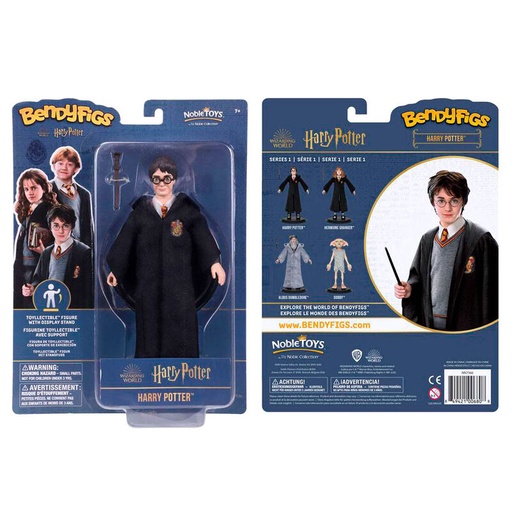 [849421006808] Figura Maleable Bendyfigs Harry con varita Harry Potter 19cm