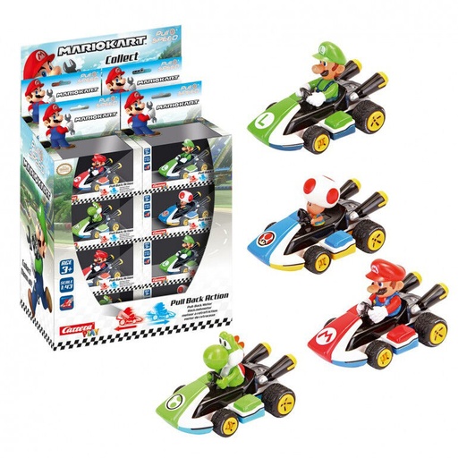 [9003150170396] Coche Pull Speed Mario Kart 8 surtido