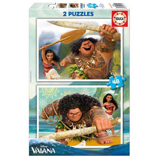 [8412668169524] Puzzle Vaiana Moana Disney 2x48pzs