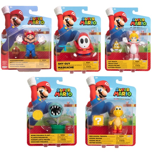 [192995411777] Figura Super Mario Wave 28 Super Mario Nintendo 10cm surtido