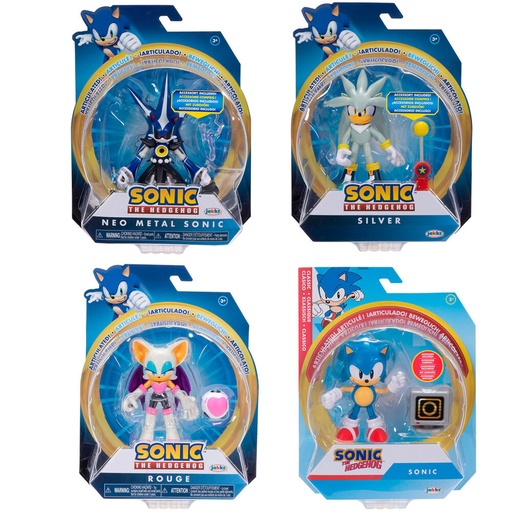 [192995423053] Figura wave 17 Sonic the Hedgehog 10cm surtido