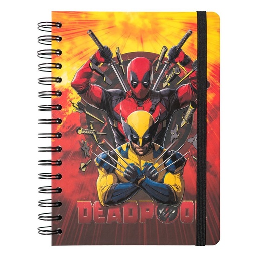 [8435747808152] Cuaderno A5 Deadpool &#38; Wolverine Marvel