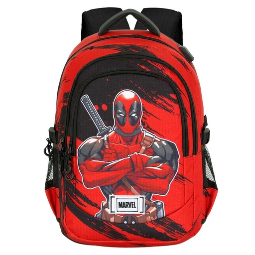 [8445118072846] Mochila Plus Bad Deadpool Marvel 44cm