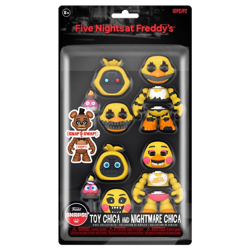 [889698676946] Blister 2 figuras Snaps! Five Nights at Freddys Toy Chica and Nightmare Chica
