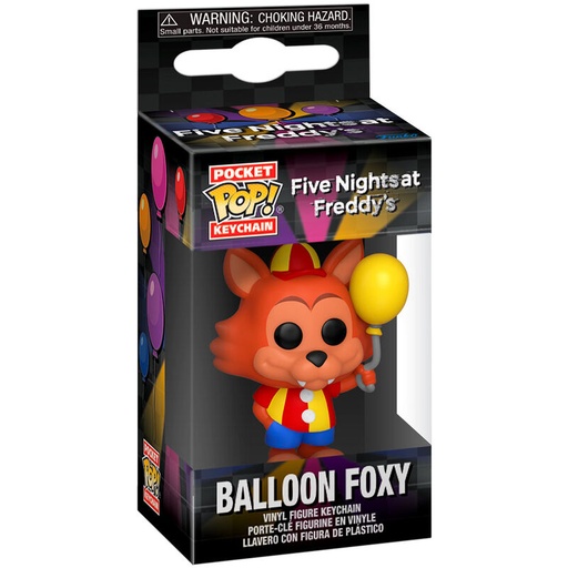 [889698676311] Llavero Pocket POP Five Nights at Freddys Balloon Foxy