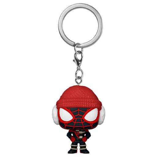 [889698774499] Llavero Pocket POP Marvel Spiderman Miles Morales Winter Miles