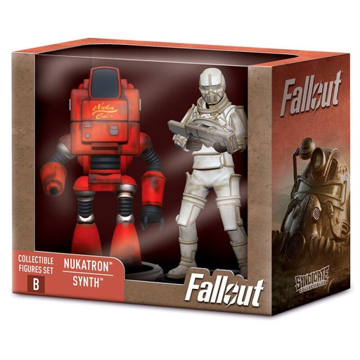 [840282631512] Set 2 figuras Nukatron &#38; Synth Fallout 7cm