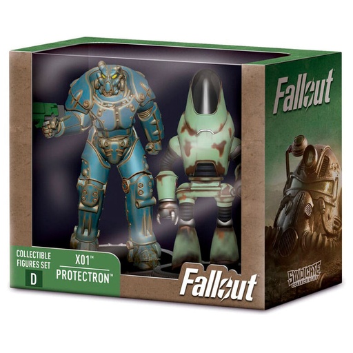 [840282631536] Set 2 figuras X01 &#38; Protectron Fallout 7cm