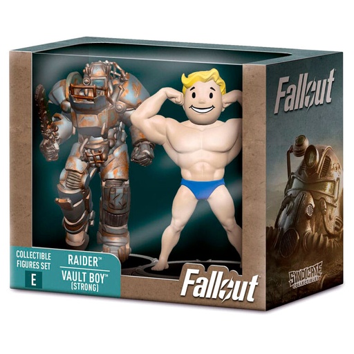 [840282631543] Set 2 figuras Raider &#38; Vault Boy Strong Fallout 7cm