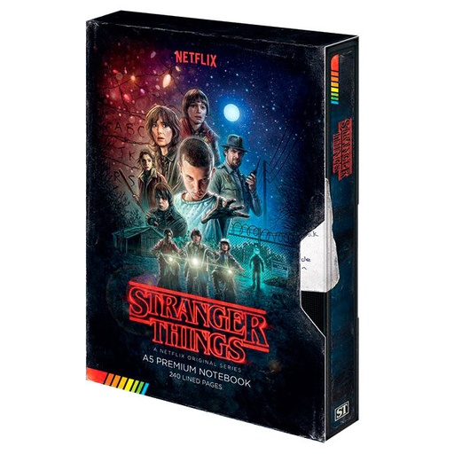 [5051265727756] Cuaderno A5 premium VHS Stranger Things
