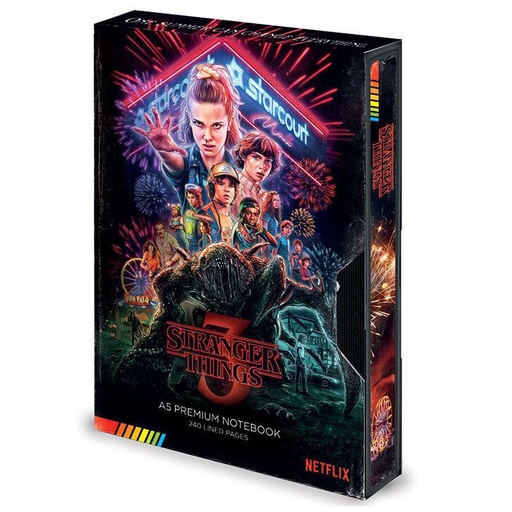 [5051265730534] Cuaderno A5 premium VHS Stranger Things