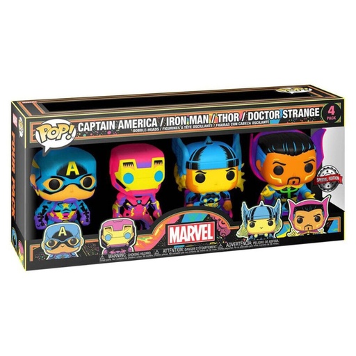 [889698588621] Blister 4 figuras POP Marvel Exclusive