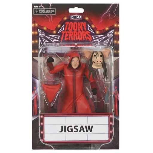 [0634482606155] Figura Jigsaw Killer Red Robe Saw Toony Terrors 15cm