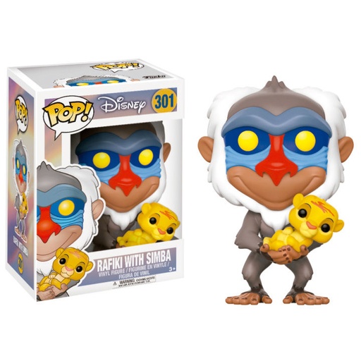[889698200950] Figura POP Disney El Rey Leon Rafiki con Simba