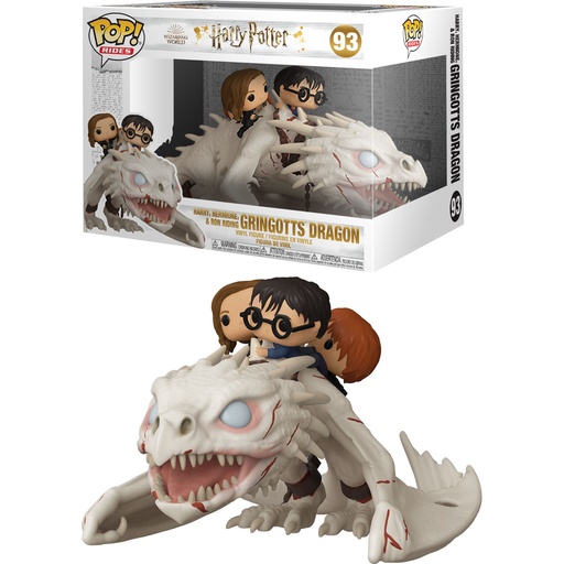[889698508155] Figura POP Gringotts Dragon con Harry, Ron y Hermione Harry Potter