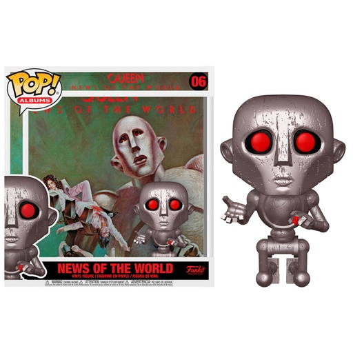 [889698530811] Figura POP Queen News of the World with Album Case