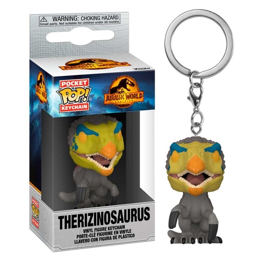 [889698552981] Llavero Pocket POP Jurassic World 3 Therizinosaurus