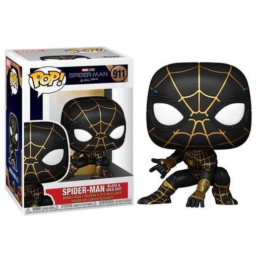[889698568272] Figura POP Marvel Spiderman No Way Home Spiderman Black & Gold Suit