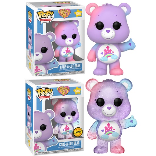 [889698615570 C6] Figura POP Care Bears 40th Anniversary Care a Lot Bear 5 + 1 Chase