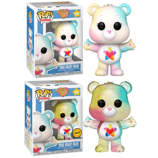 [889698615587 C6] Figura POP Care Bears 40th Anniversary True Heart Bear 5 + 1 Chase