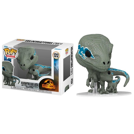 [889698622233] Figura POP Jurassic World 3 Velociraptors Blue & Beta