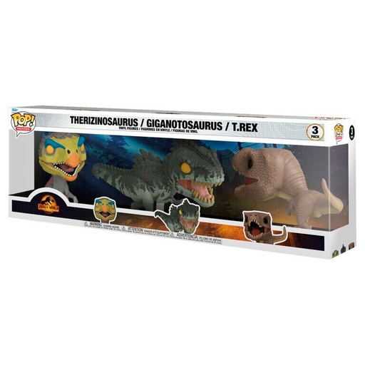 [889698632270] Blister 3 figuras POP Jurassic World