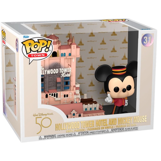 [889698643771] Figura POP Walt Disney World 50th Anniversary Hollywood Tower Hotel and Mickey Mouse