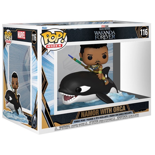 [889698667210] Figura POP Marvel Black Panther Wakanda Forever Namor with Orca