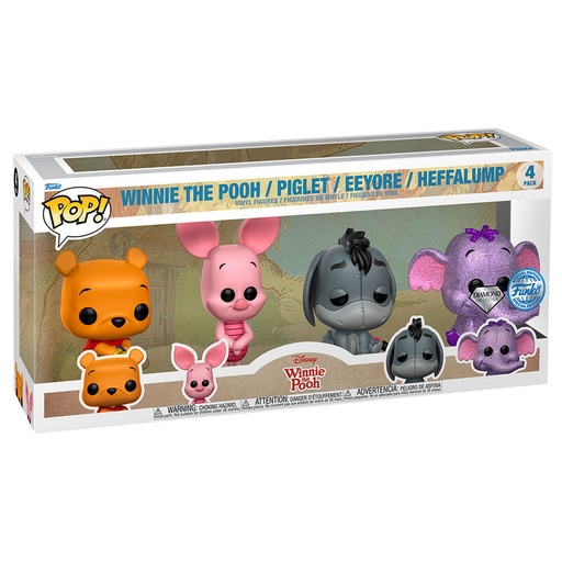 [889698668439] Blister 4 figuras POP Disney Winnie the Pooh Exclusive