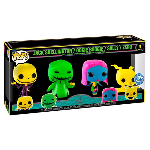 [889698691468] Blister 4 figuras POP Disney Pesadilla Antes de Navidad Exclusive