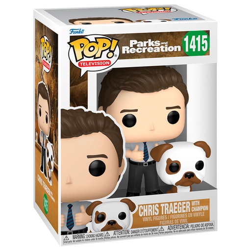 [889698744317] Figura POP Parks and Recreation Chris Traeger with Champion