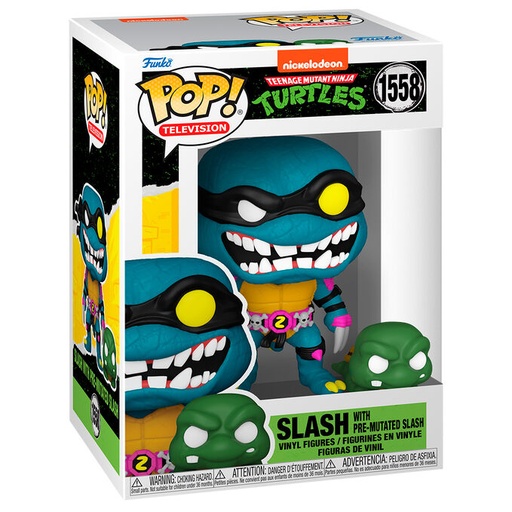 [889698780483] Figura POP Tortugas Ninja Slash & Pre mutated Slash