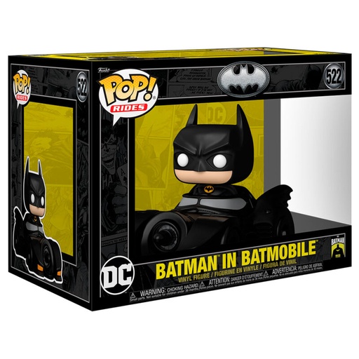 [889698806893] Figura POP Rides Deluxe DC Comics Batman in Batmobile