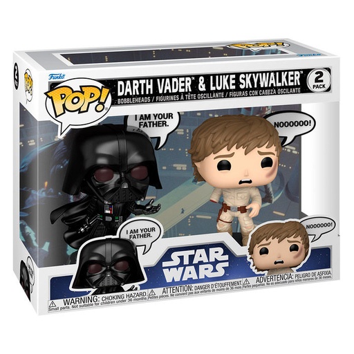 [889698835947] Blister 2 figuras POP Star Wars Darth Vader &#38; Luke Skywalker