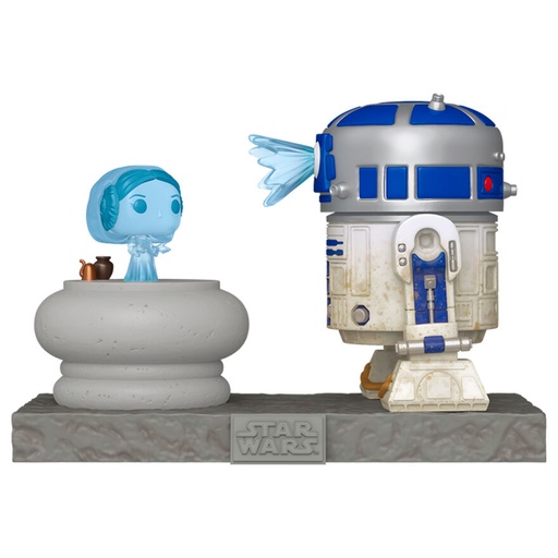[889698837996] Figura POP Deluxe Star Wars R2-D2 and Princess Leia Hologram