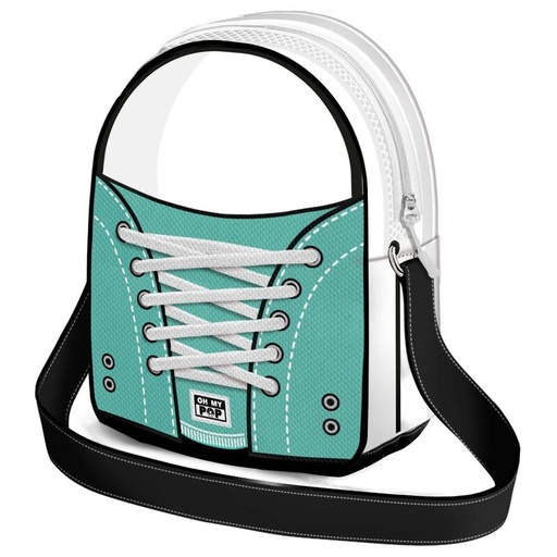 [8445118072129] Bolso bandolera Sneakers Mint Oh My Pop!