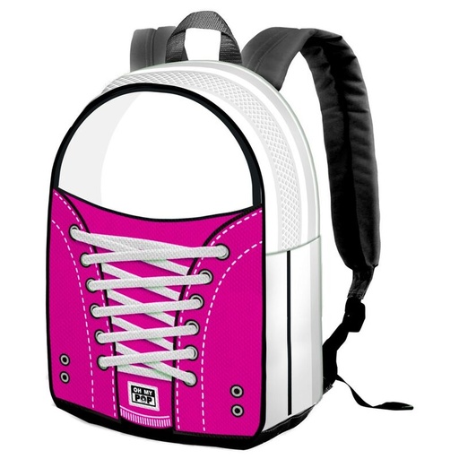 [8445118072143] Mochila Sneakers Fuchsia Oh My Pop! 43cm