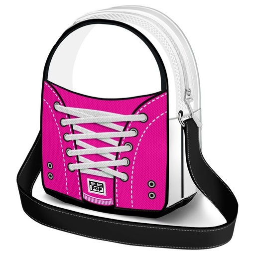 [8445118072181] Bolso bandolera Sneakers Fuchsia Oh My Pop!