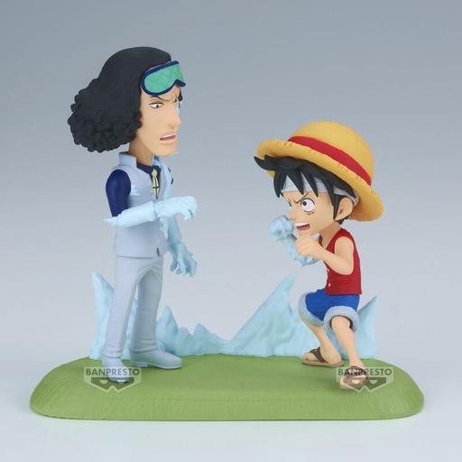 [4983164286885] Figura Monkey D. Luffy vs Kuzan World Collectable Figure Log Stories One Piece 9cm