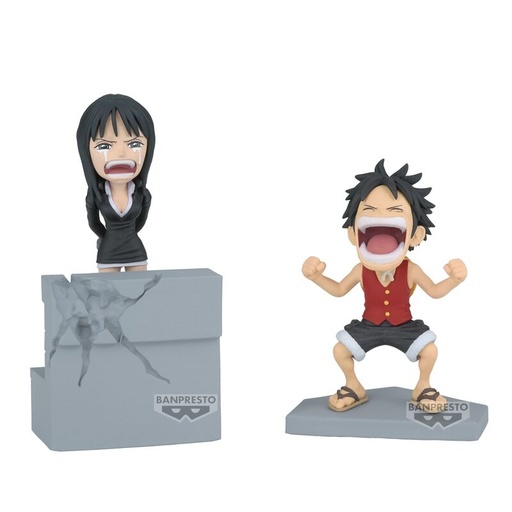 [4983164288292] Figura Luffy &#38; Nico Robin World Collectable One Piece 10cm