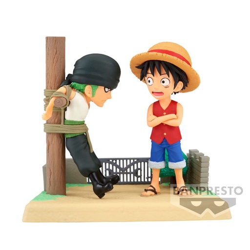 [4983164885040] Figura Monkey D Luffy & Roronoa Zoro Log Stories One Piece 7cm