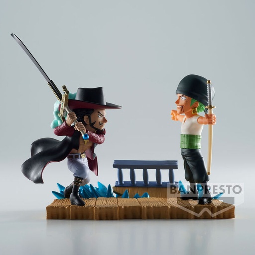 [4983164886030] Figura Roronoa Zoro VS Dracule Mihawk Log Stories One Piece 7cm
