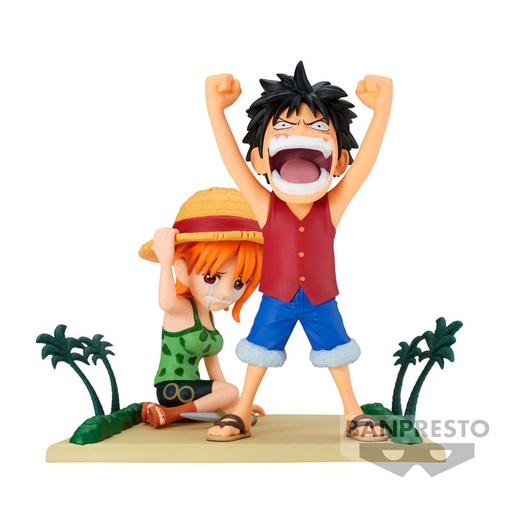 [4983164891119] Figura Luffy & Nami WCF Log Stories One Piece 7cm