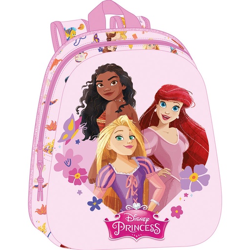 [8412688552986] Mochila 3D Princesas Disney 33cm