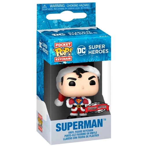 [889698665964] Llavero Pocket POP DC Comics Holiday Superman Exclusive